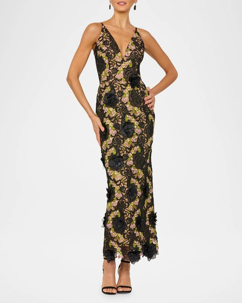 knee length dresses for ladies Lace Column Midi Dress – Endless Rose main image 0