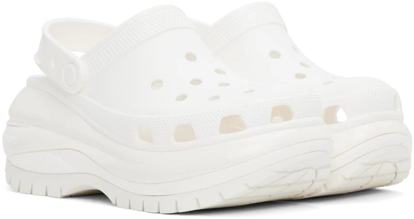 Crocs White Mega Crush Clogs 4