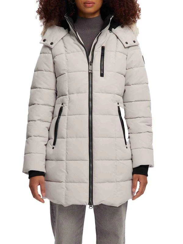 NOIZE Hannah Faux Fur-Trim Parka 1