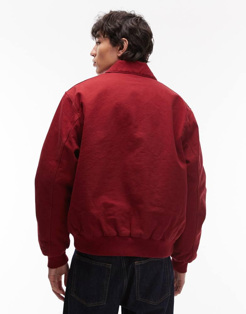 Shop Carhartt WIP stanton jacket in red on Sale at BeyondStyle
