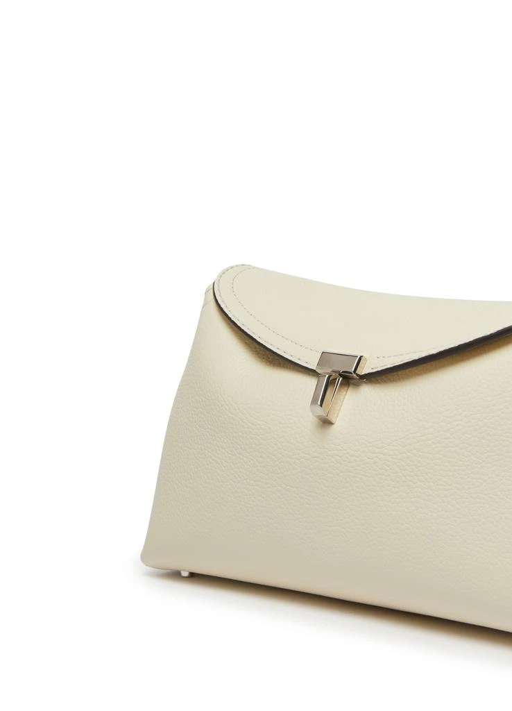 Totême T-Lock leather clutch bag 6