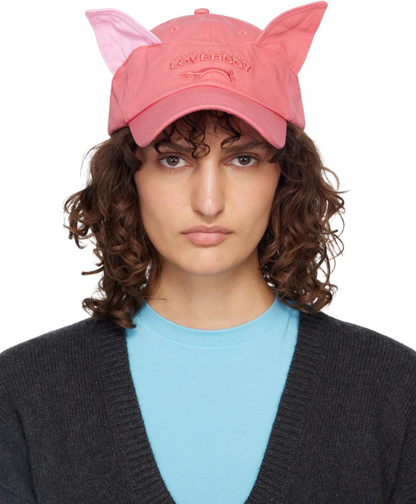 Charles Jeffrey Loverboy Pink Chunky Ears Beanie - Hats - BeyondStyle