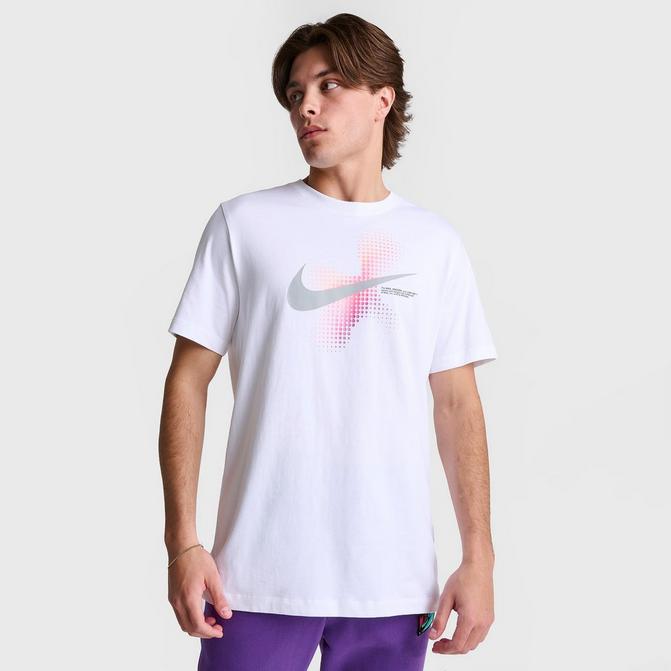 NIKE Men's Nike Sportswear Swoosh Dots Printed Graphic T-Shirt