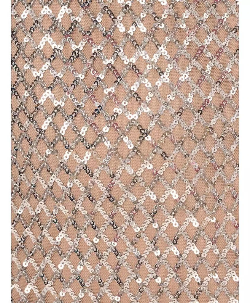 Adrianna Papell Women's Beaded Mesh Column Dress 7