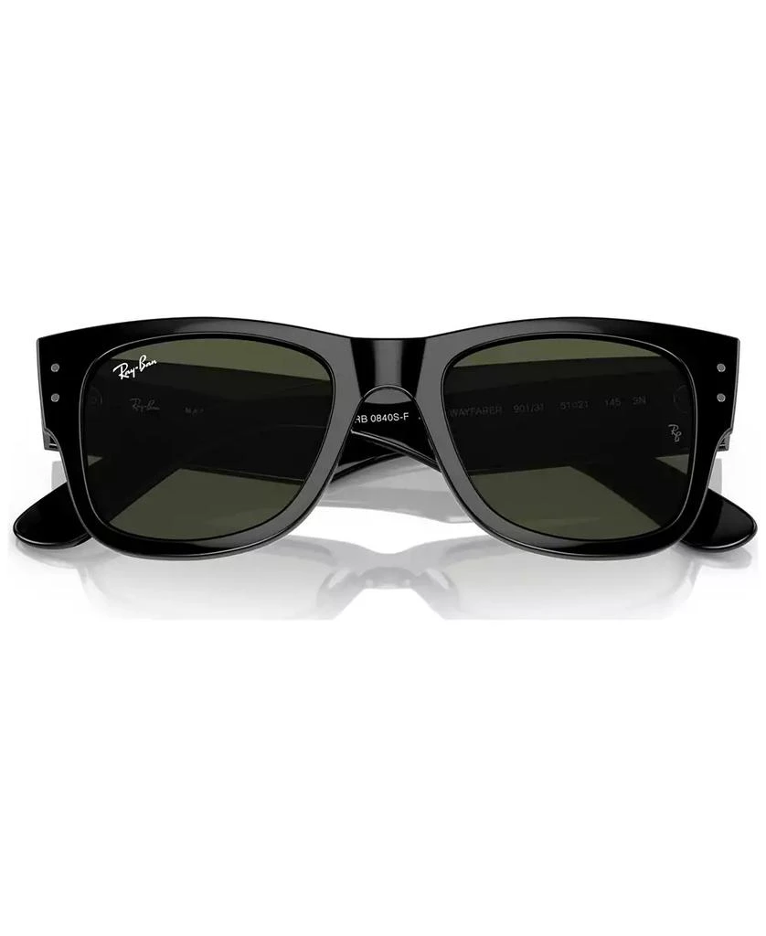 Ray-Ban Unisex Mega Wayfarer Low Bridge Fit Sunglasses RB0840SF 5