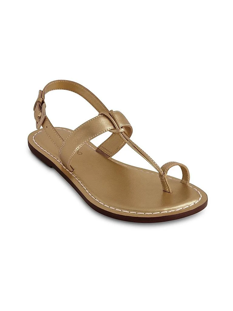 Bernardo Maverick 2 Metallic Leather Toe Ring Sandals 5