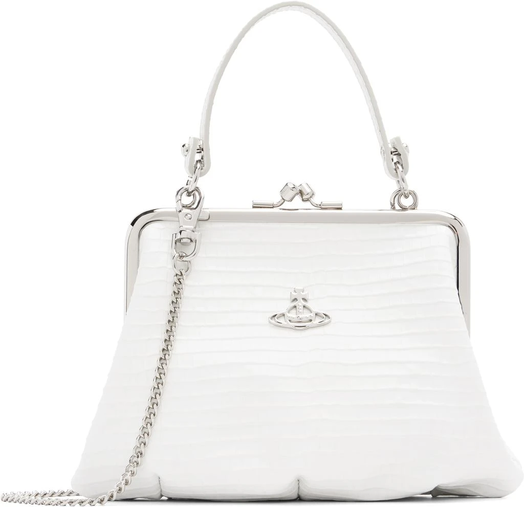 Vivienne Westwood White Granny Frame Bag