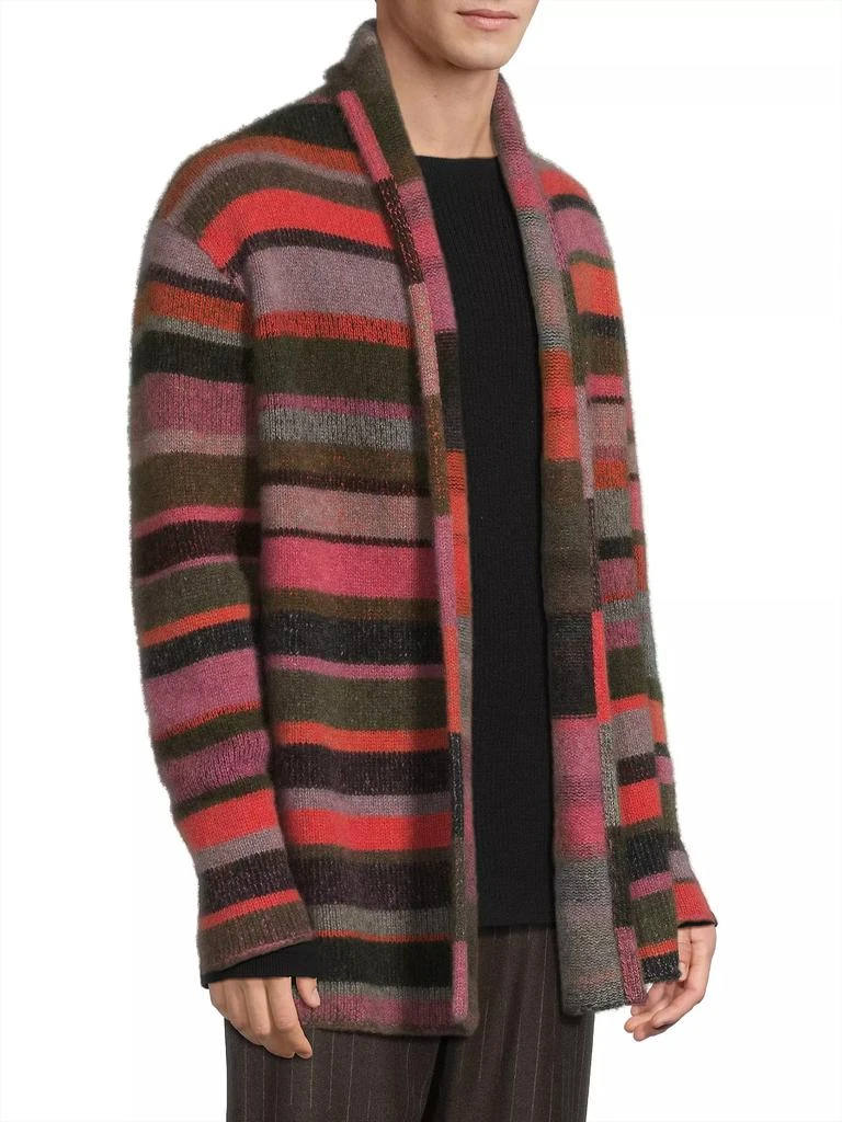 The Elder Statesman Striped Cashmere Smoking Jacket 4