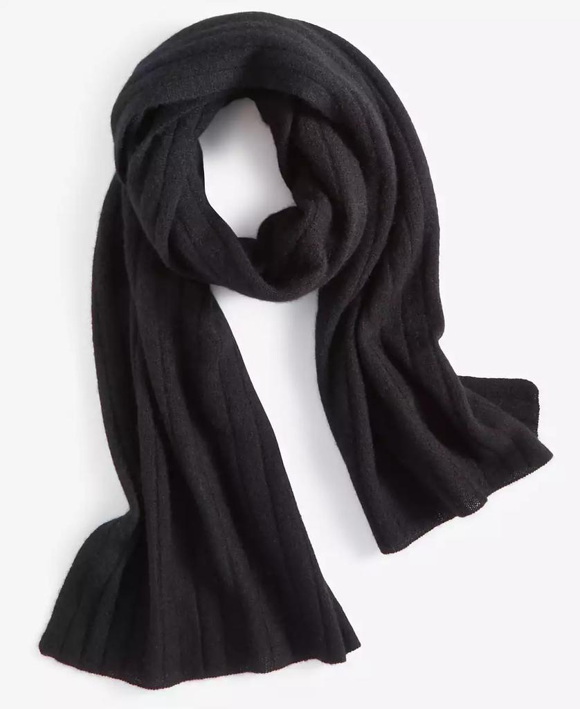Charter Club Ribbed 100% Cashmere Scarf, Created for Macy's