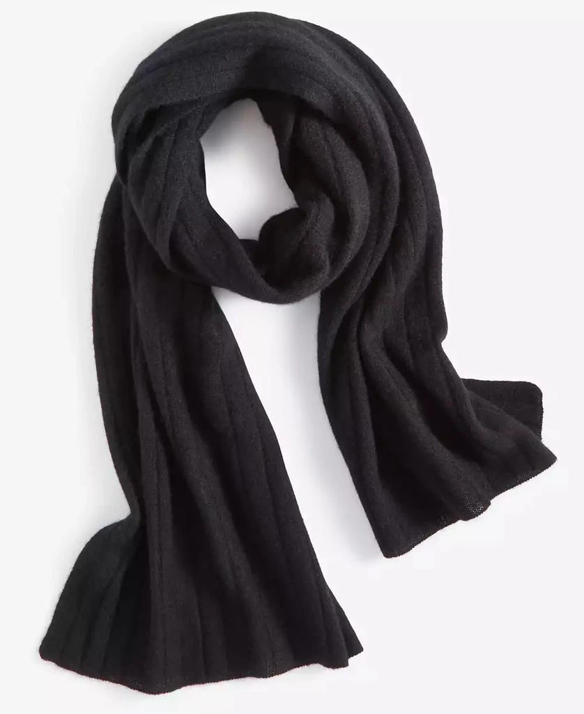 Charter Club Ribbed 100% Cashmere Scarf, Created for Macy's 1