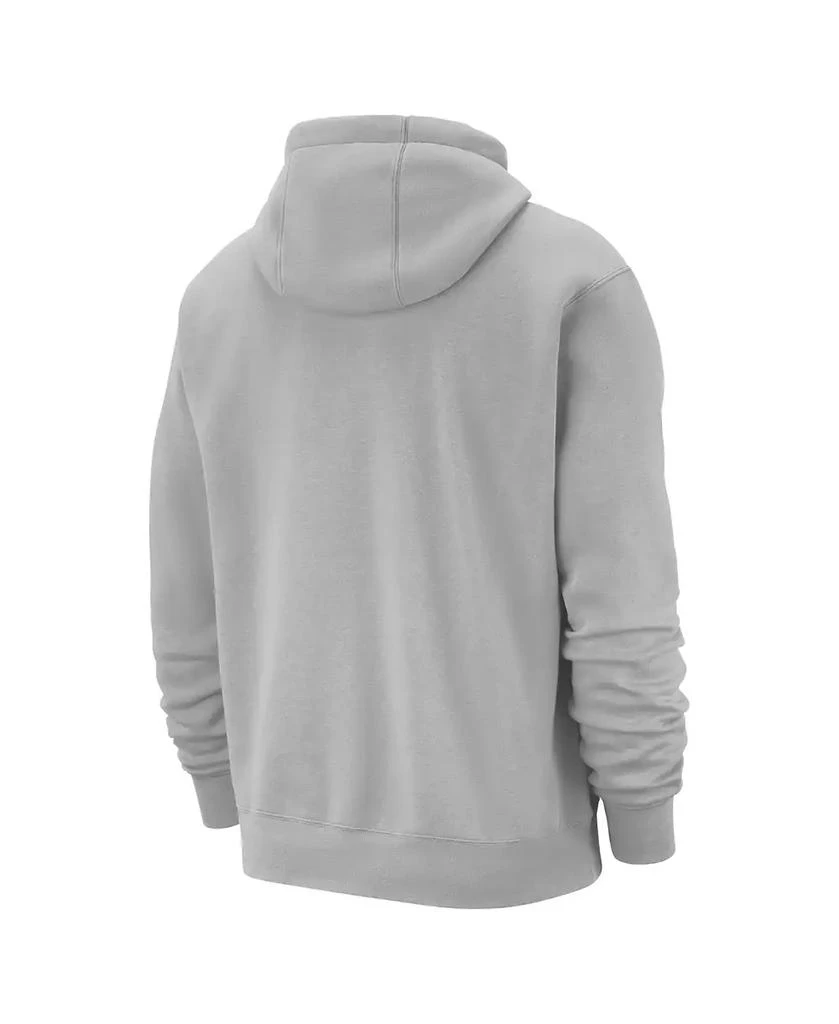 NIKE Men's Silver Brooklyn Nets 2024/25 City Edition Essential Club Pullover Hoodie 2