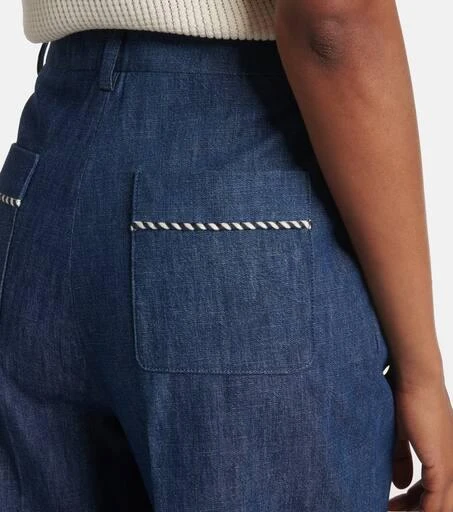 Valentino Chambray straight pants 5