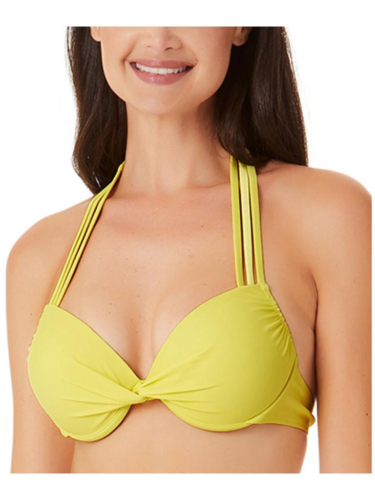 California Waves Juniors Womens Strappy Underwire Bikini Swim top