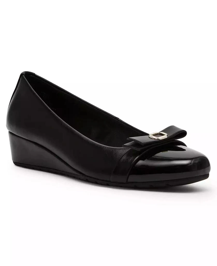 Anne Klein Women's Mesa Bow Detail Wedge Ballet Flats 1