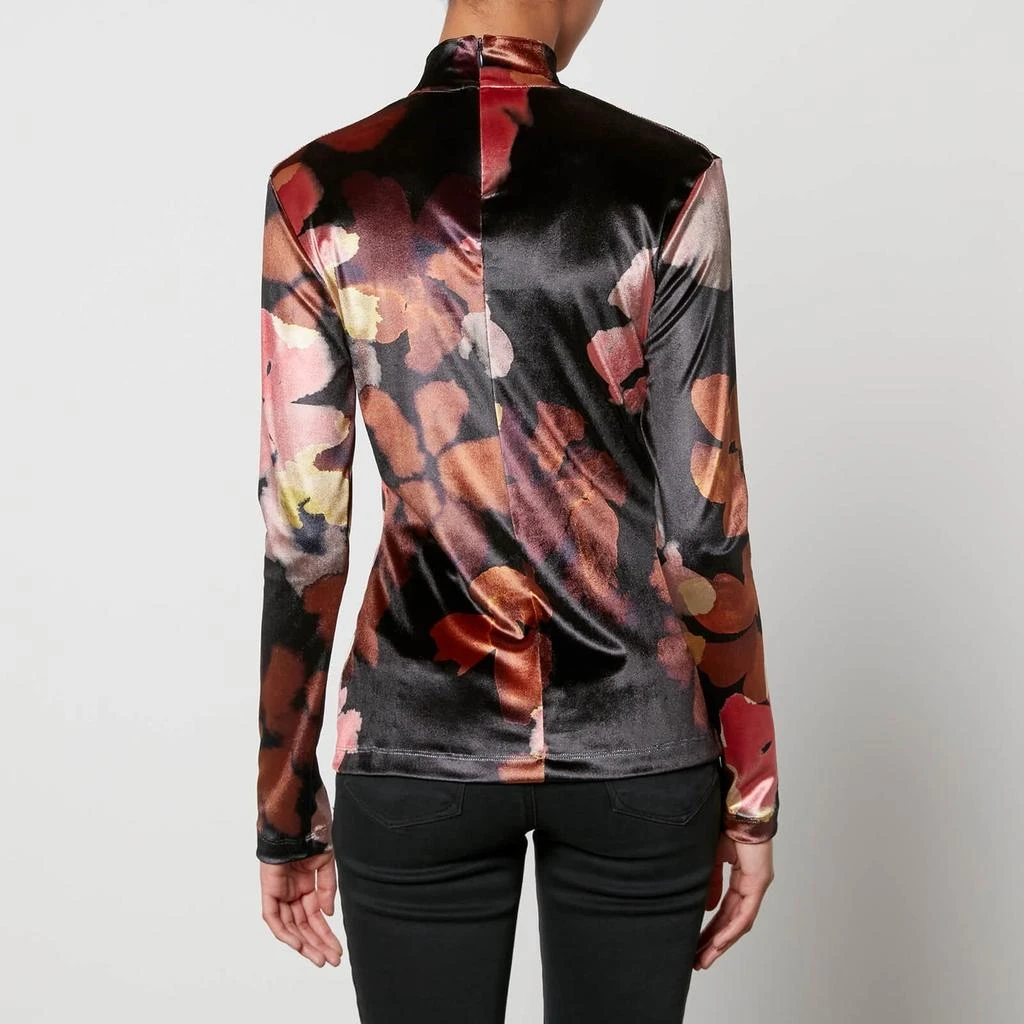 Paul Smith PS Paul Smith Floral-Print Velour Top 2