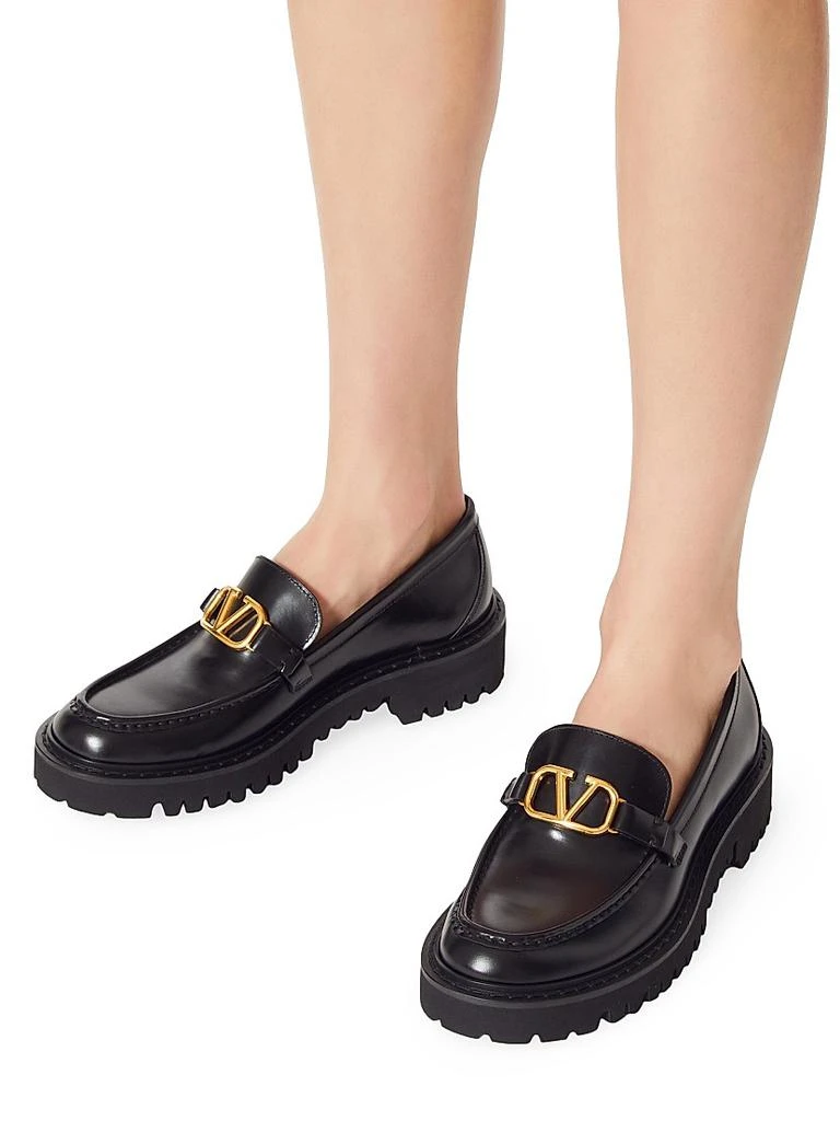 Valentino Vlogo Signature Calfskin Loafers 7