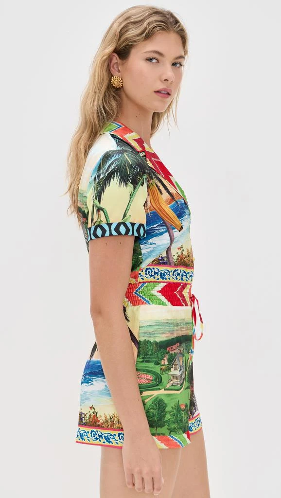 Alice + Olivia Leighton Pajama Romper 3