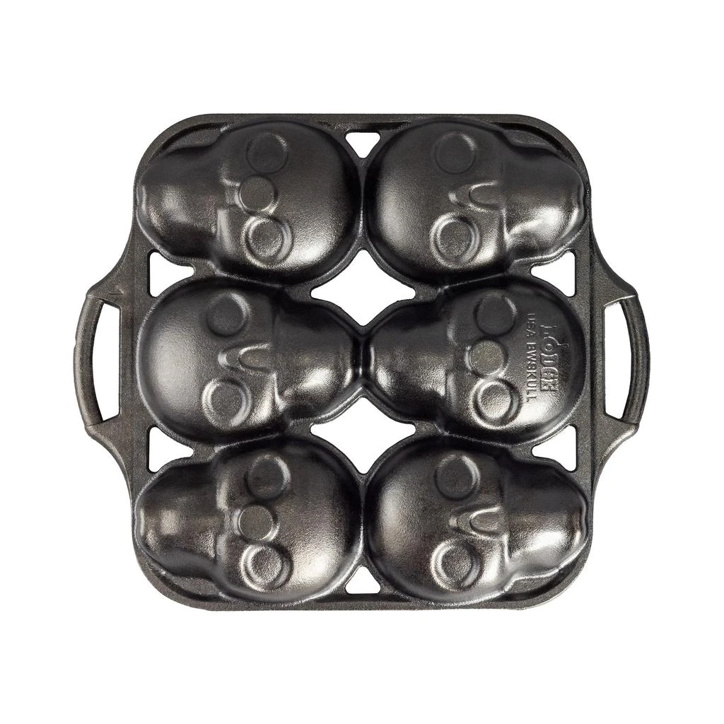 Lodge Cast Iron Mini Skull Cake Pan 3