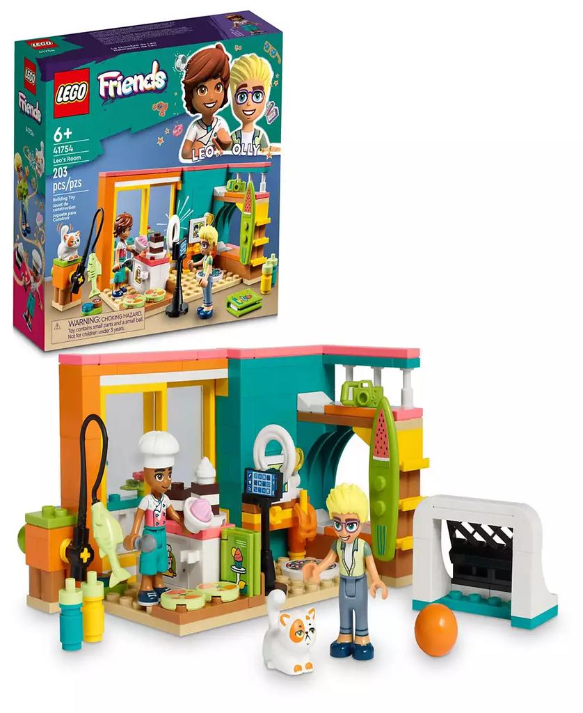 LEGO Friends Leo's Room 41754 Toy Building Set with Leo, Olly and Cat Figures