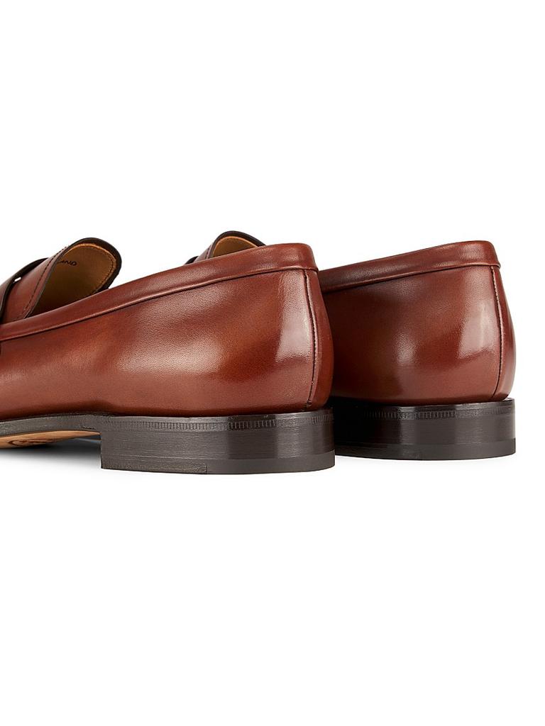 『church's』Brown Leather Moccasins Cognac Calf Leather Loafer | Church's