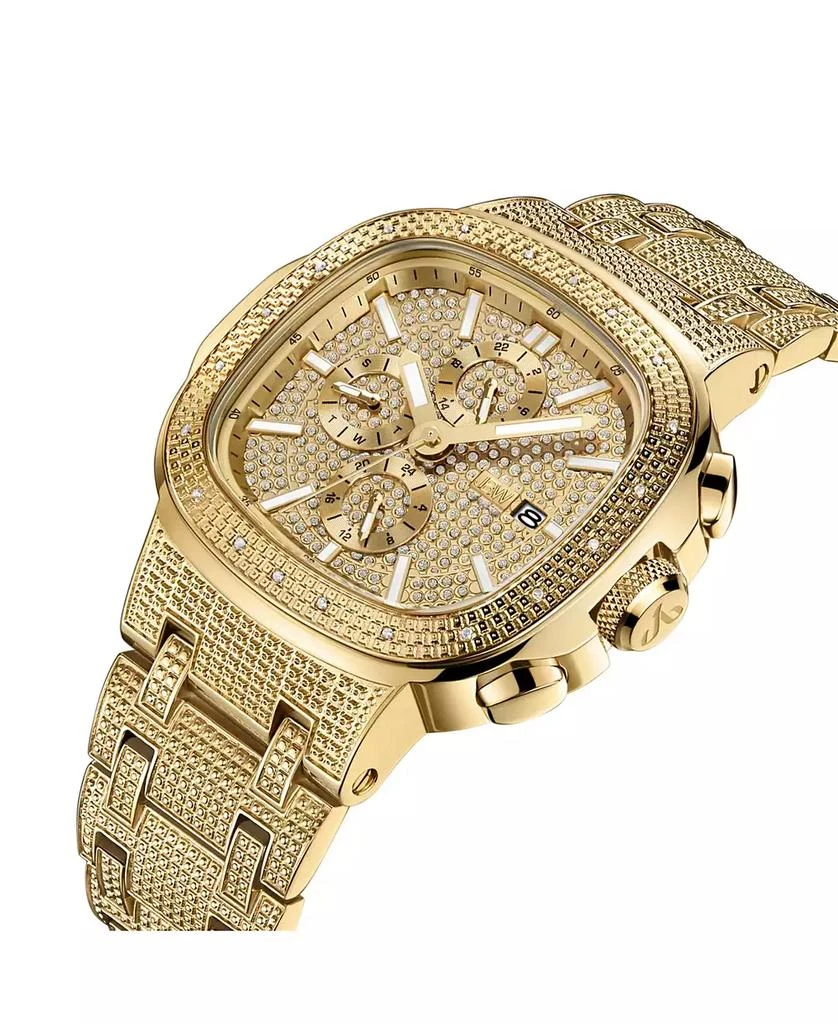 Jbw Men's Diamond (1/5 ct. t.w.) Watch in 18k Gold-plated Stainless-steel Watch 48mm 2