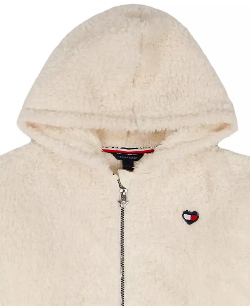 Tommy Hilfiger Girls' 7-16 Minky Loose-Fit Zip-Up Hoodie 6