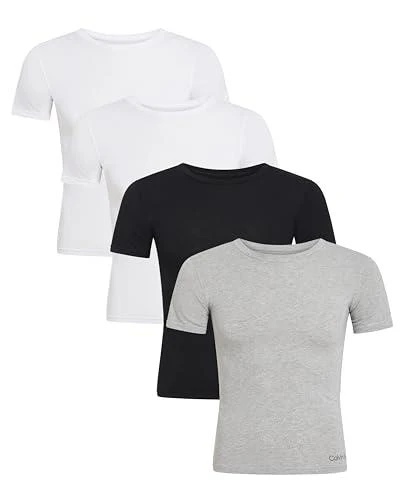 Calvin Klein Calvin Klein Kids Boys
 Short Sleeve Cotton Crewneck T-Shirt Multipack