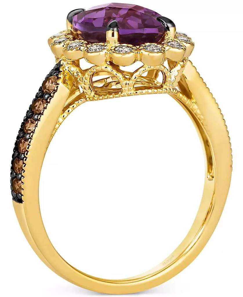 Le Vian Grape Amethyst (2-1/2 ct. t.w.), Chocolate Diamonds (1/4 ct. t.w.) 
Nude Diamonds (1/4 ct. t.w.) Oval Halo Ring in 14k Gold 2
