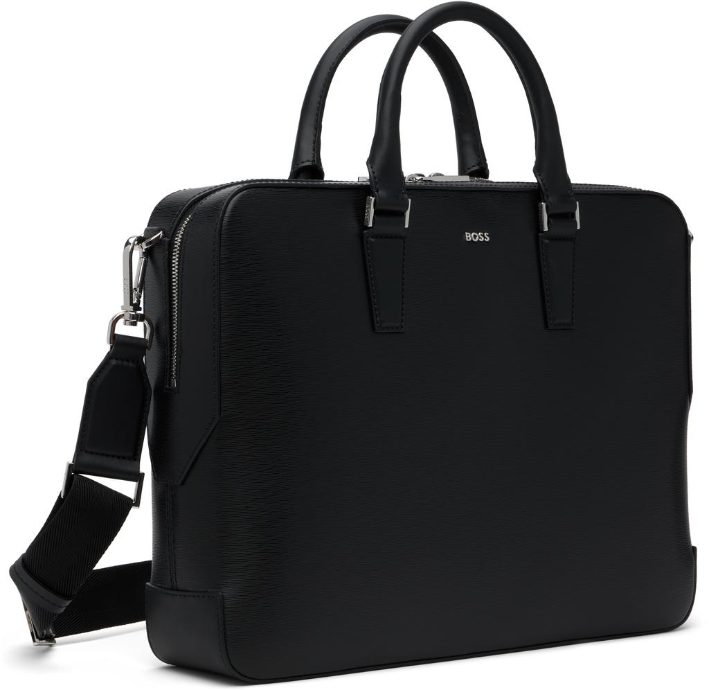 Black Structured Logo Briefcase – On Sale Now with Up to 57% Off