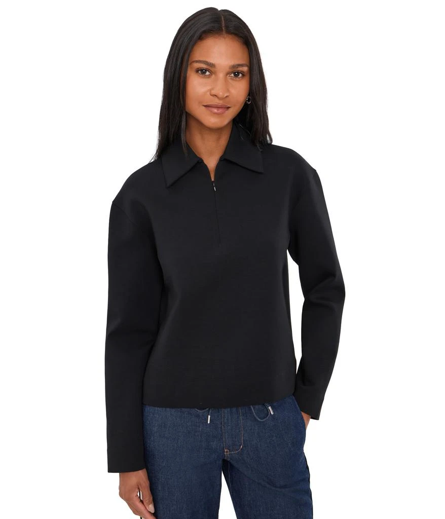 Vince Long Sleeve Collared Half Zip