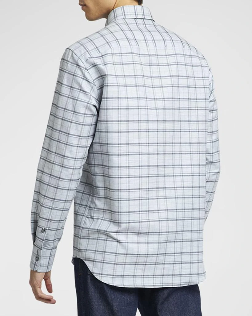 Brioni Men's Cotton Plaid Sport Shirt 3