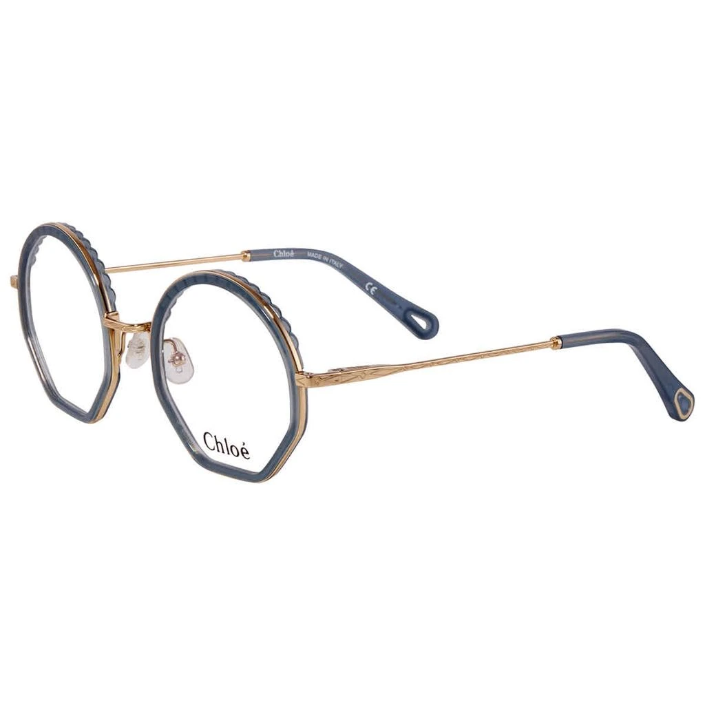 Chloé Chloe Ladies Blue Round Eyeglass Frames CE2143 449 50 1