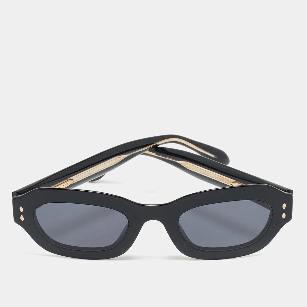 Shop Isabel Marant Black IM0052/S Rectangle Sunglasses on  display picture 1
