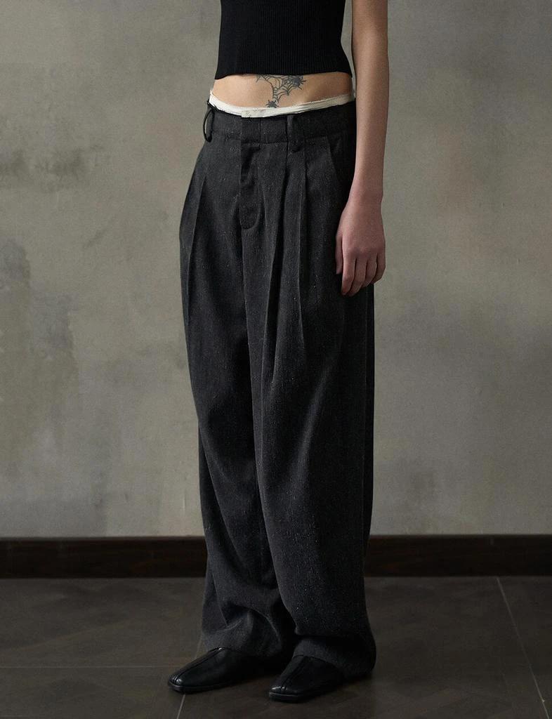 Pixie Market Contrast Waist Trousers 3