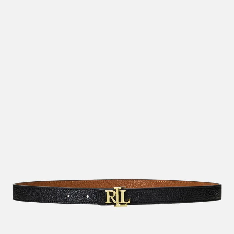 Ralph Lauren Lauren Ralph Lauren Women's Reversible 20 Skinny Belt - Black/Lauren Tan 1