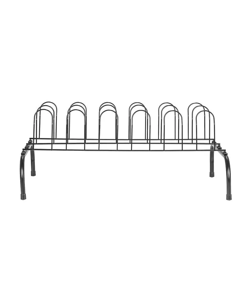 Household Essentials Metal Wire Shoe Rack, Black 5