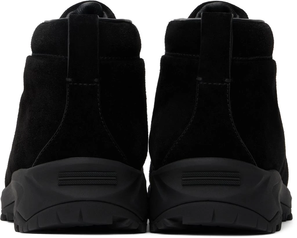 Zegna Black Triple Stitch Vetta High-Top Sneakers 2