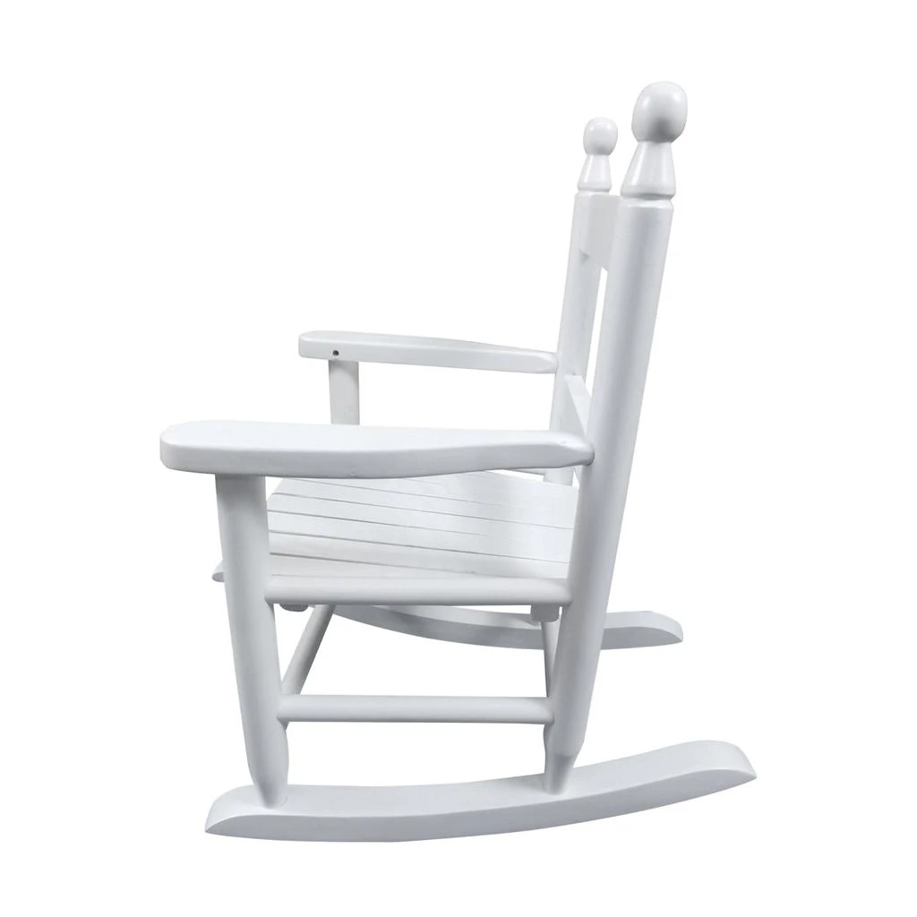 Simplie Fun Children's rocking white chair- Indoor or Outdoor -Suitable for kids-Durable 4