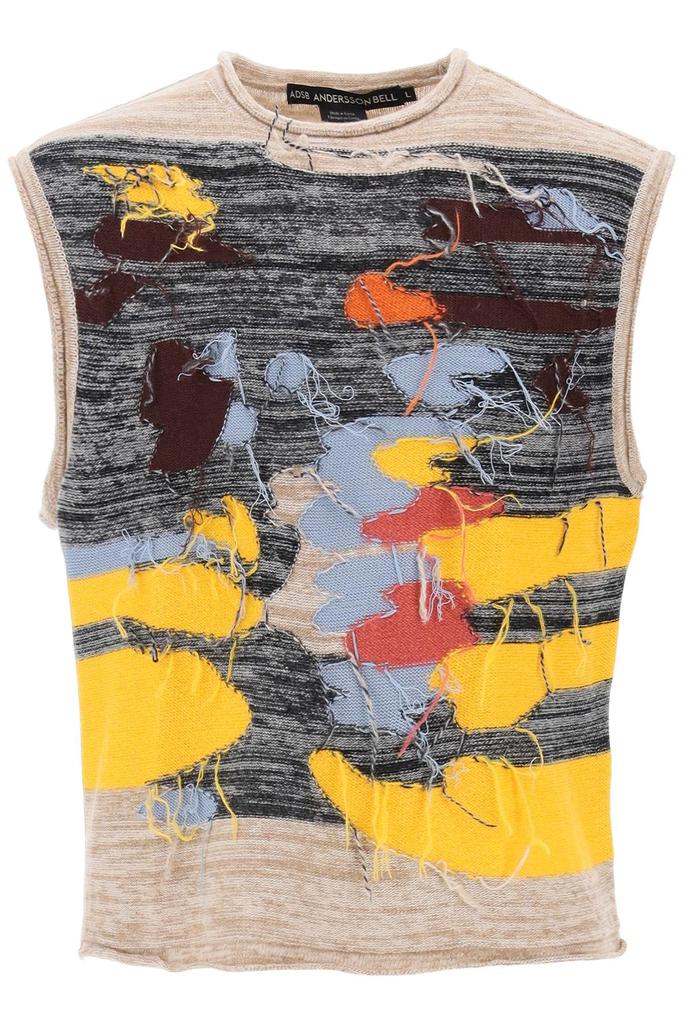 ANDERSSON BELL Andersson bell crew neck vest with intarsia