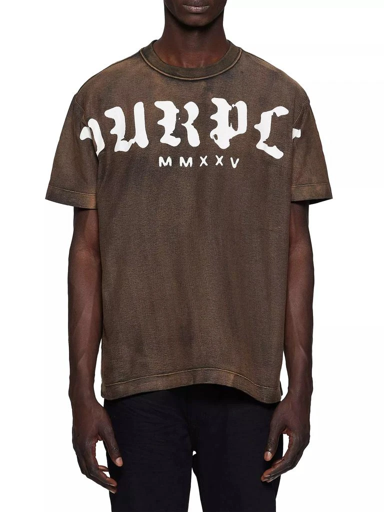 Purple Brand Textured Jersey Logo T-Shirt 1