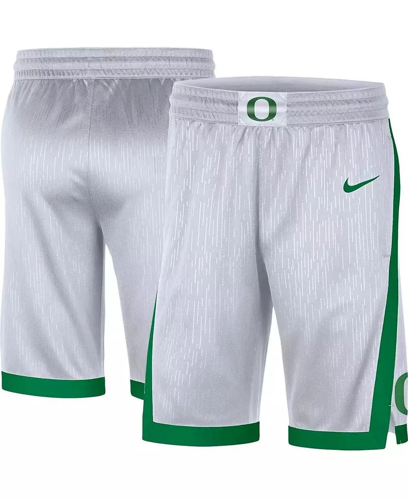NIKE Men's White Oregon Ducks Replica Performance Shorts 1