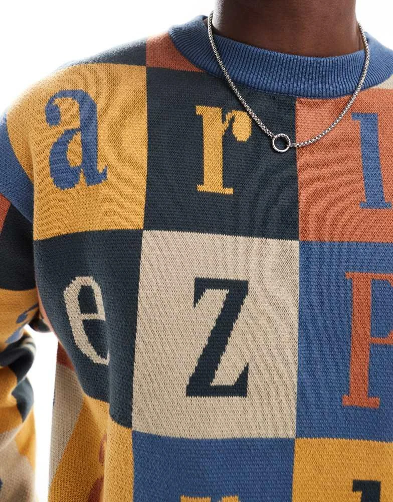 Parlez Parlez logo knitwear jumper in multi 3