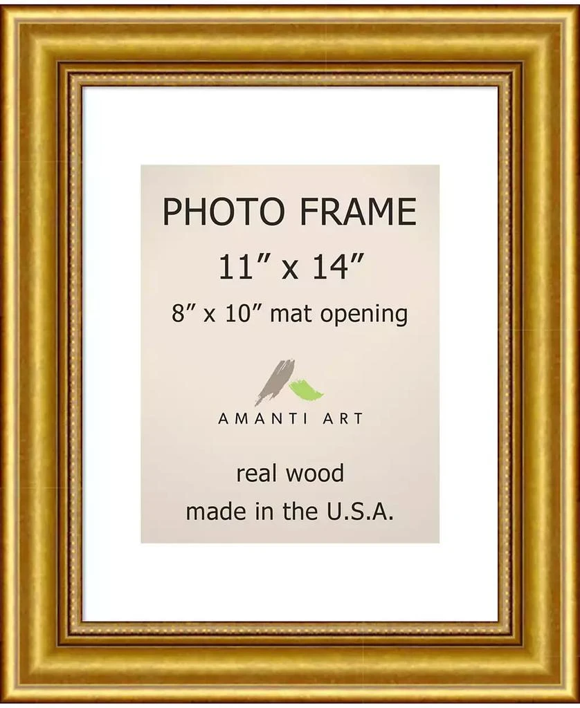 Amanti Art Townhouse Gold 11" X 14" Matted to 8" X 10" Opening Wall Picture Photo Frame 1