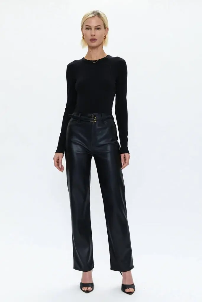 PISTOLA Pistola - Bailey Long Sleeve Crew Neck Thong Bodysuit