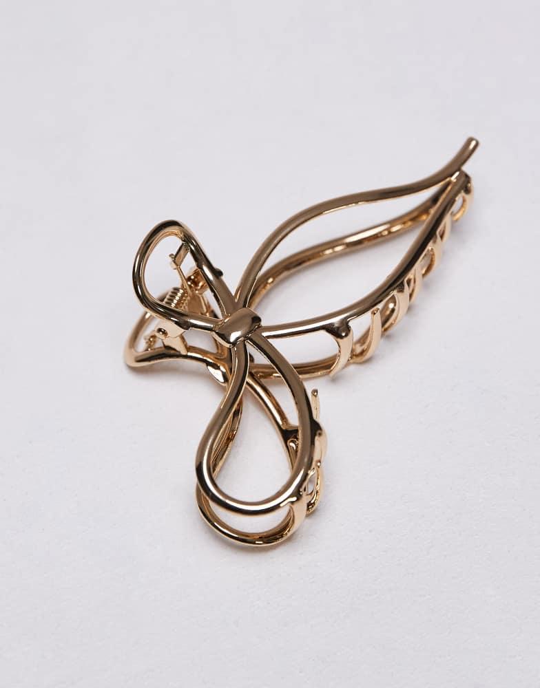 & Other Stories & Other Stories bow hair claw clip in black