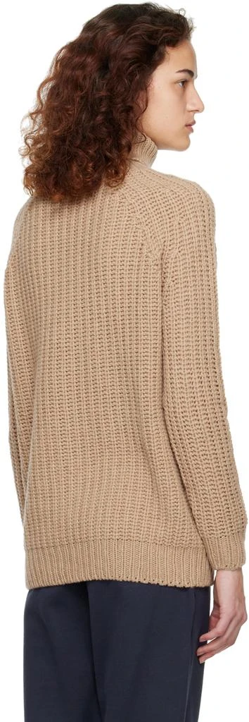 Sunspel Beige Chunky Turtleneck 3