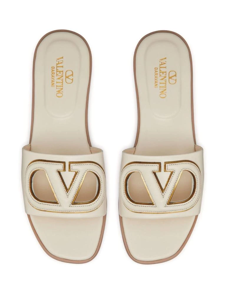 Valentino VLOGO CUT-OUT LEATHER SANDALS 4