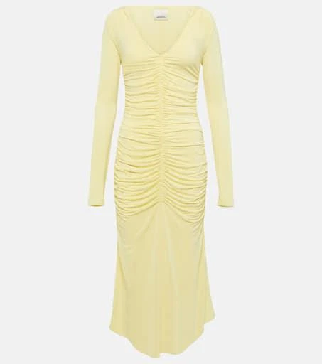 dressy midi length dresses Tea-Length Midi Prom Dress with Short Puff Sleeves Black / Medium