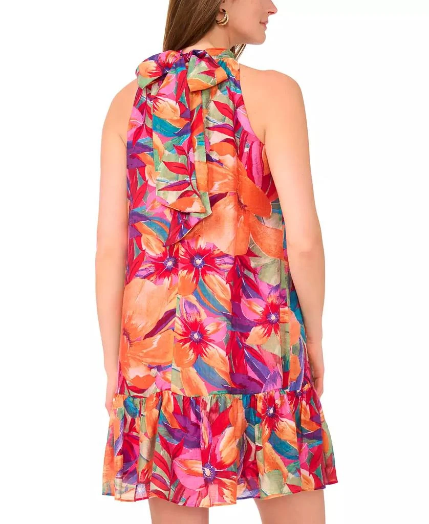 MSK Women's Printed Ruffle-Hem Halter Dress 3