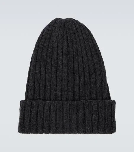 Thom Sweeney Ribbed cashmere beanie 1